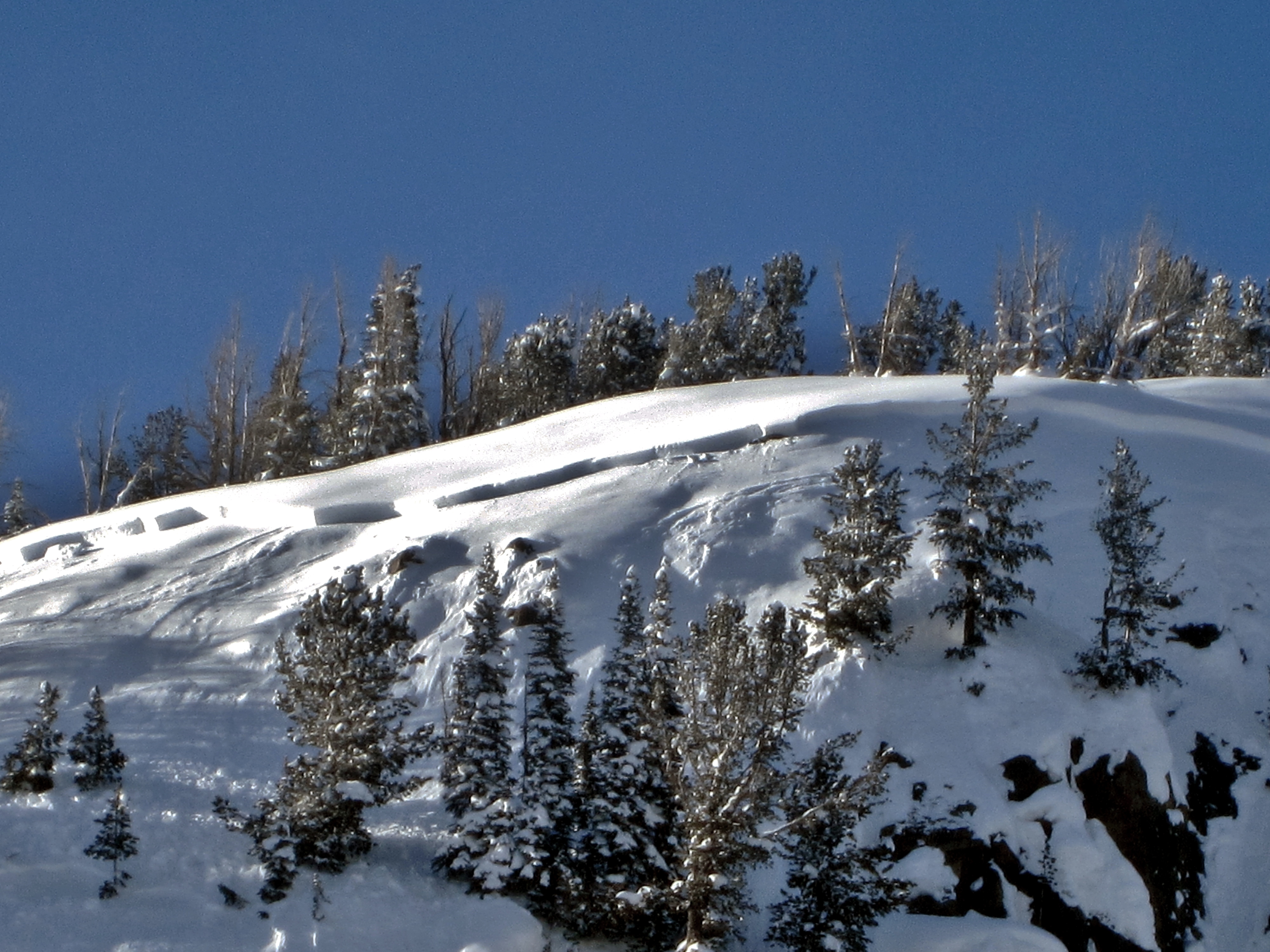 Avalanche near Round Lake